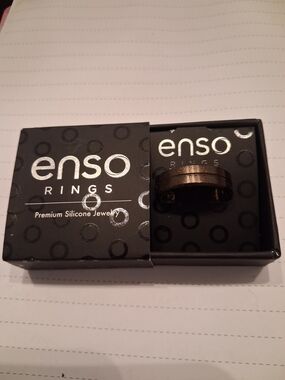 Enso Men’s Metallic Brown Silicone Ring